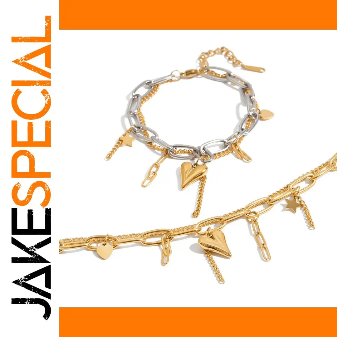 Stainless Steel Double-Layer Chain Bracelet 1 Stainless Steel Double-Layer Chain Bracelet