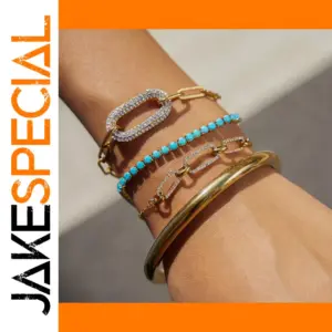 Elegant Gold-Color Stainless Steel Bracelet