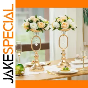 Elegant Silk Flower Arrangement with Crystal Decor