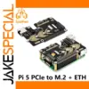 PCIe to M.2 SSD and Ethernet HAT for Raspberry Pi 5