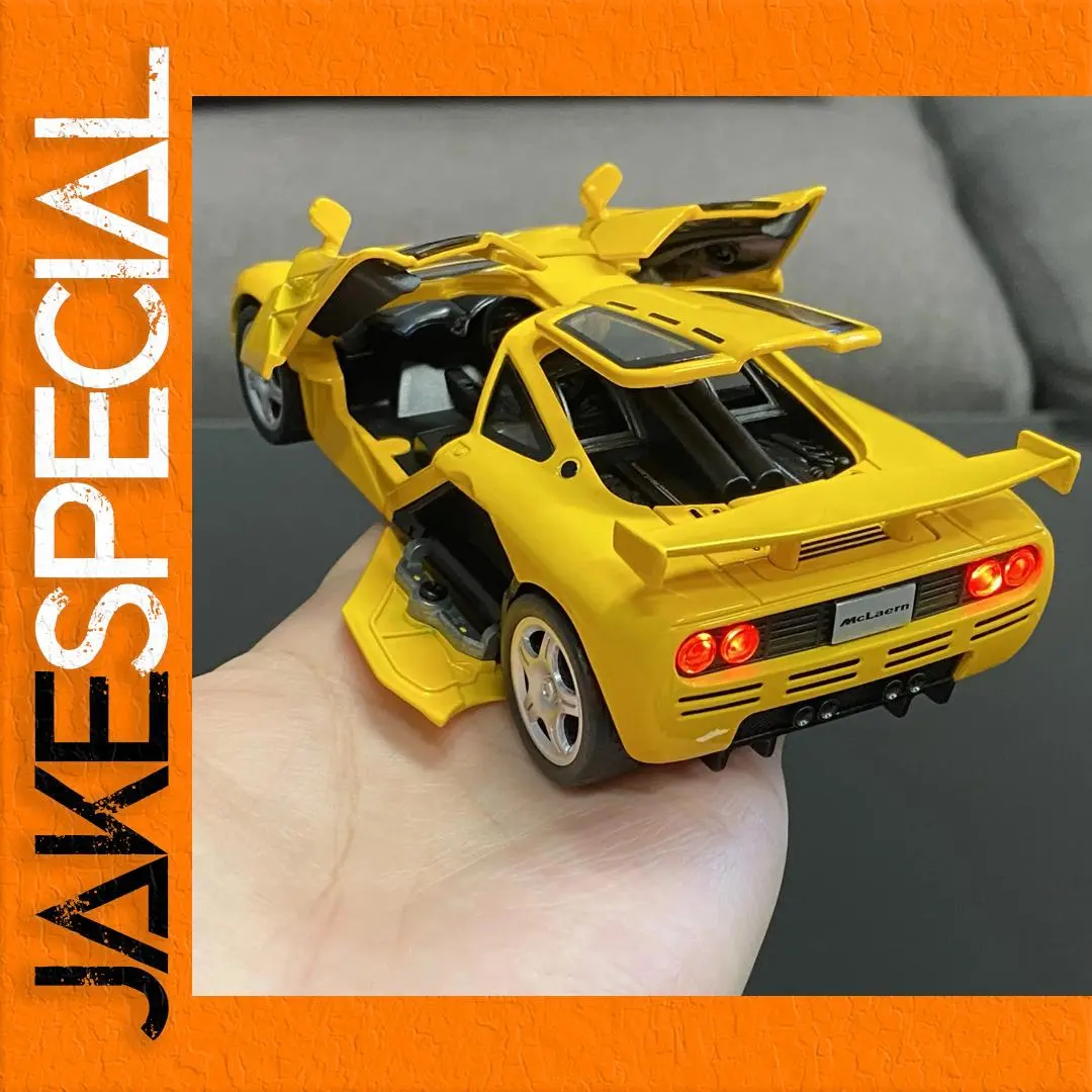 Yellow McLaren F1 Diecast Model 1:32 Scale 1 Yellow McLaren F1 Diecast Model 1:32 Scale