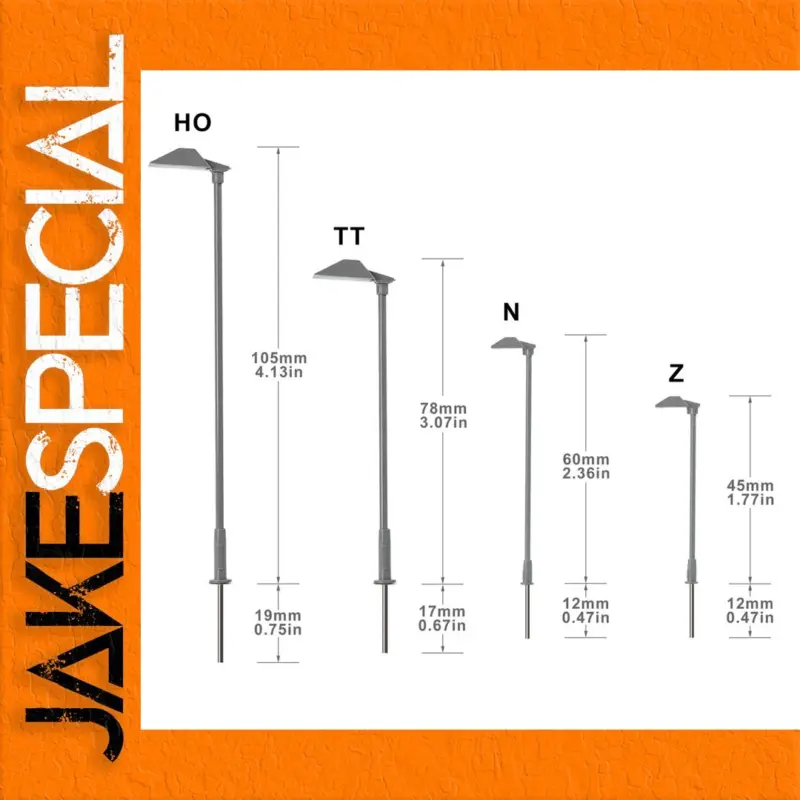 Illuminate Your Railway Scene with the Model Railway LED Street Lights Set 1 fde6b43f0d4449bba5c639b9 product image