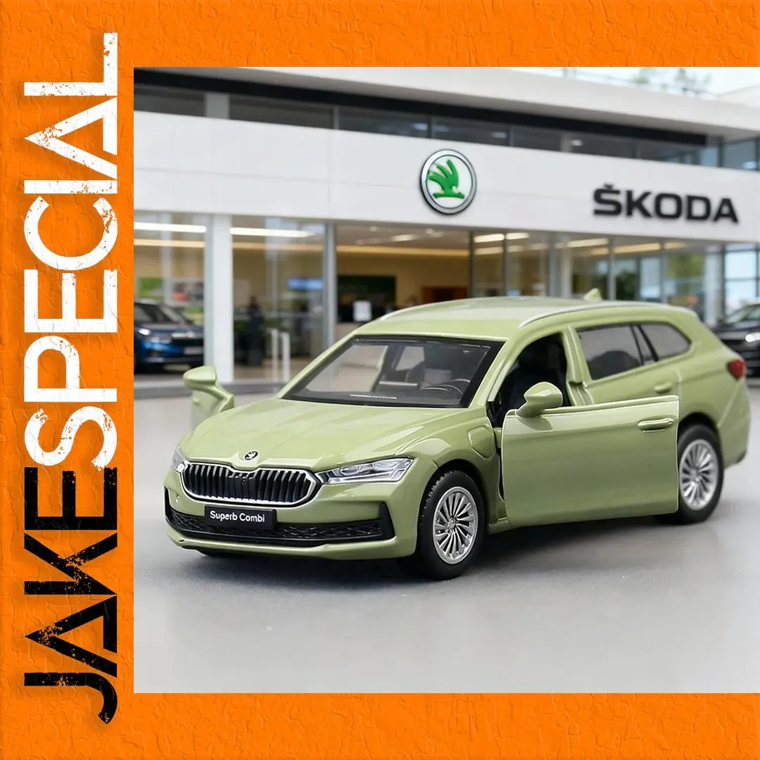 Vibrant Green Škoda Superb Miniature Model 1:43 Scale 1 Vibrant Green Škoda Superb Miniature Model 1:43 Scale