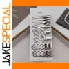 Elegant 8-Pc Silver Metal Hairpin Set