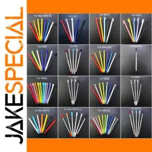 Vibrant Multi-Color Touchscreen Stylus Set for NDSL & 3DS
