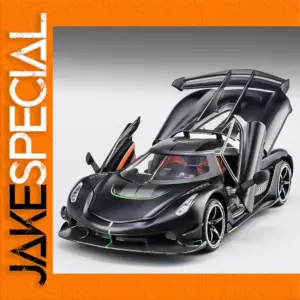 1:24 Scale Black Diecast Supercar Model