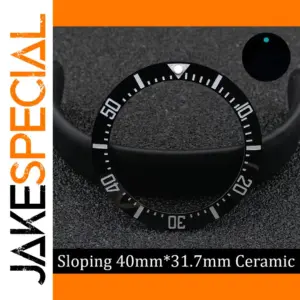 Black Ceramic Diver's Watch Bezel Insert 40mm