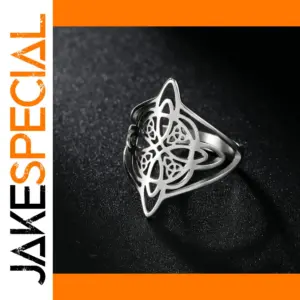Stainless Steel Celtic Knot Ring for Men & Women