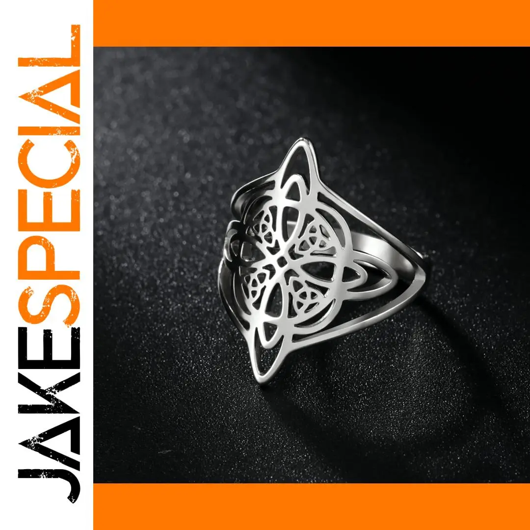 Stainless Steel Celtic Knot Ring for Men & Women 1 Stainless Steel Celtic Knot Ring for Men & Women