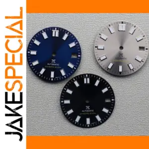 28.5mm NH35 Movement Watch Dial in Black