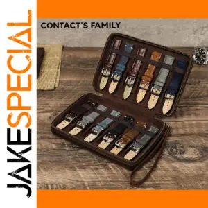 Genuine Leather Watch Strap Storage Box