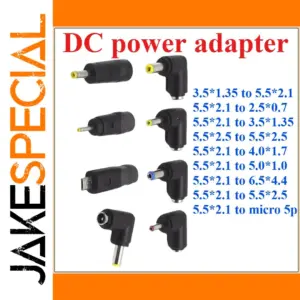 Versatile 5.5mm x 2.1mm DC Power Adapter with Multiple Voltages