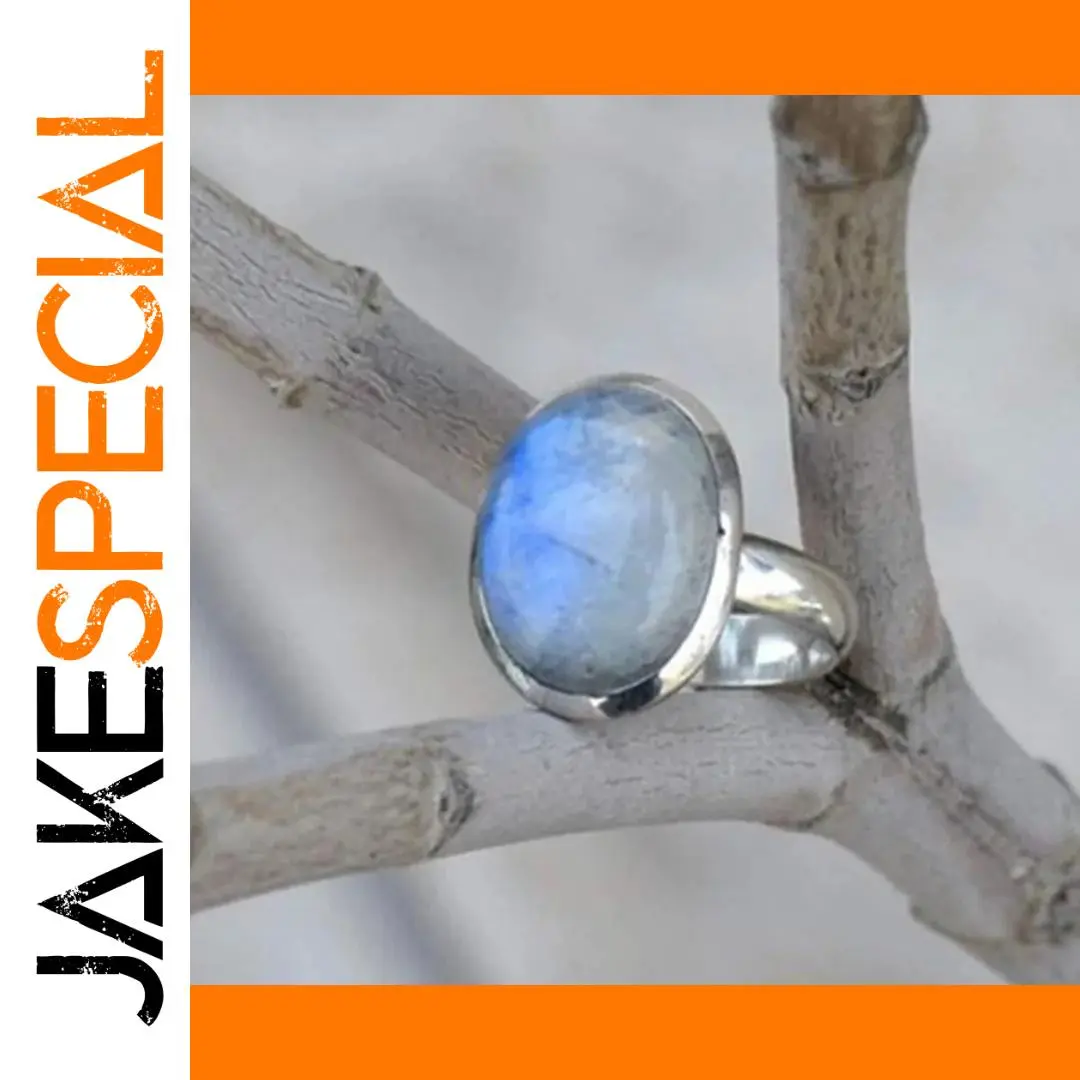 Vintage Silver Moonstone Ring for Women 1 Vintage Silver Moonstone Ring for Women