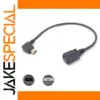 Mini USB Type A to Micro USB Adapter with 90° Angle