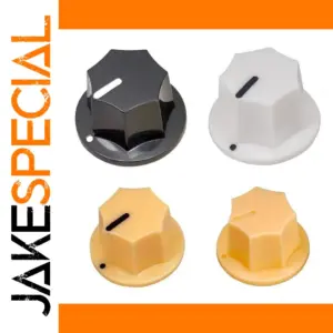 Hexagonal Guitar Potentiometer Caps in Vibrant Colors