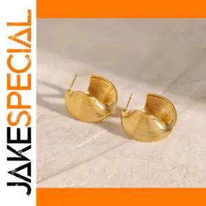 Stainless Steel Statement Hoop Earrings