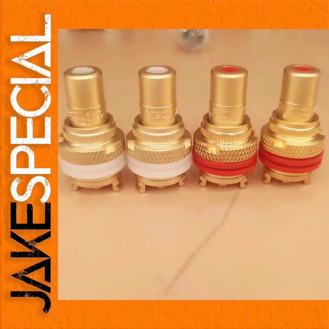 Premium RCA Female Socket Connector Set for Audio Video 1 Premium RCA Female Socket Connector Set for Audio Video