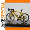 Vibrant Yellow Alloy Mountain Bike Model Toy