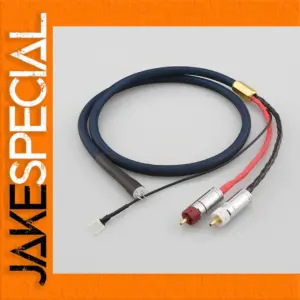 High-Quality Silver-Plated Tonearm Cable for Hi-Fi Systems