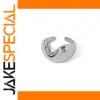 Stainless Steel Women's Half Heart Ring