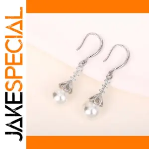 Elegant Water Drop Pearl Earrings for Women