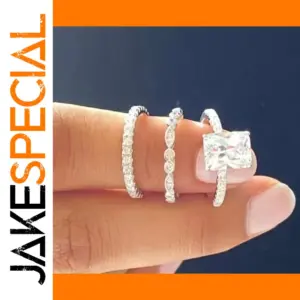 Silver Geometric Ring for Women