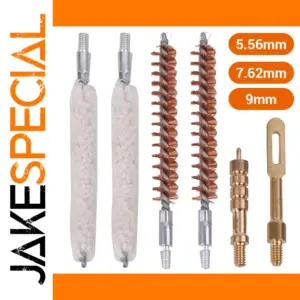 Durable 6-Piece Gun Cleaning Kit for Rifles and Pistols