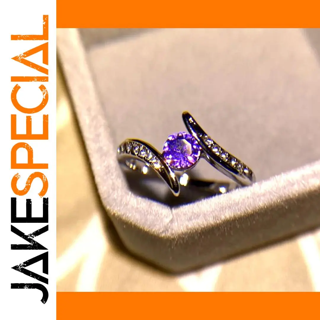 Vintage Silver and Zircon Geometric Ring 1 Vintage Silver and Zircon Geometric Ring