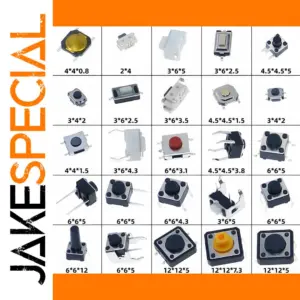 125-Piece Micro Tact Switch Set for Electronics