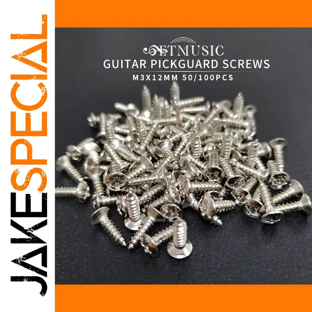 3x12mm Metal Guitar Screws for ST/TL Styles 1 3x12mm Metal Guitar Screws for ST/TL Styles