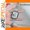 Stainless Steel Diamond Watch Strap for Apple Watch Series 1-11