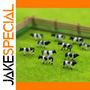 N Scale 60pcs Miniature Farm Cows Set
