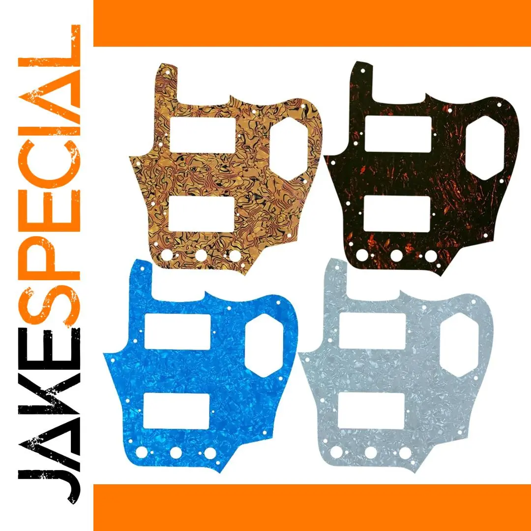 Fender Jaguar Pickguard with 10 Screws and Vibrant Finishes 1 Fender Jaguar Pickguard with 10 Screws and Vibrant Finishes