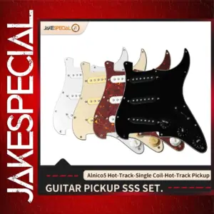 Alnico 5 Strat Pickup Set with Colored Pickguards