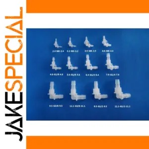 Pagoda-Shaped Plastic Pipe Fitting, 8mm Inline