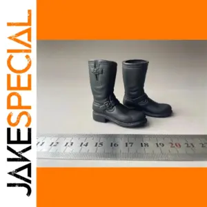 1/6 Scale Black Soft Shoe Boots for Dolls