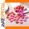 Colorful Heart-Shaped Erasers Set for Stationery