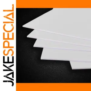 White ABS Styrene Sheets 170x250mm, Multiple Thickness