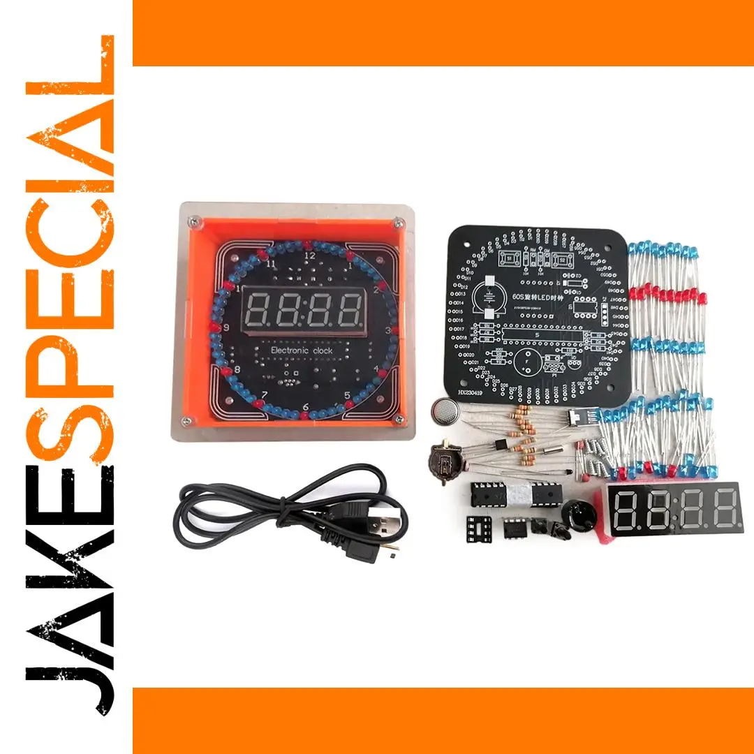 Digital Clock DIY Kit with LED Display 1 Digital Clock DIY Kit with LED Display