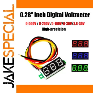 High-Precision Digital Voltmeter 0-500V