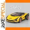 Lamborghini Sian 1:24 Diecast Model in Yellow