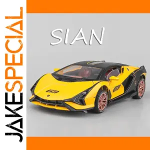 Lamborghini Sian 1:24 Diecast Model in Yellow