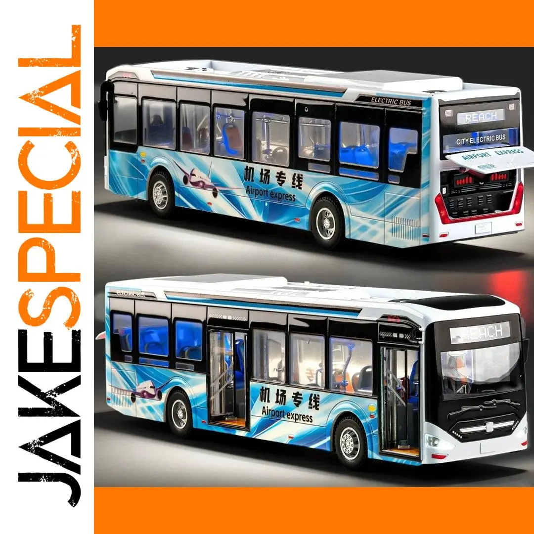 Diecast Electric Airport Bus Model 1:42 Scale 1 Diecast Electric Airport Bus Model 1:42 Scale