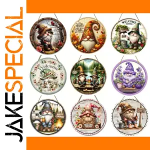 Rustic Aluminum Holiday Sign 8" Outdoor Decor