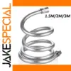 Silver PVC Shower Hose, 1.5/2/3m Lengths