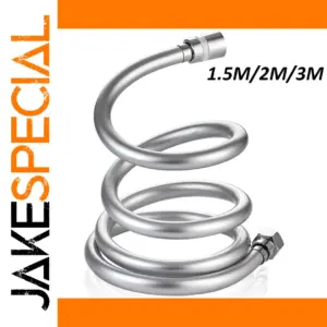 Silver PVC Shower Hose, 1.5/2/3m Lengths