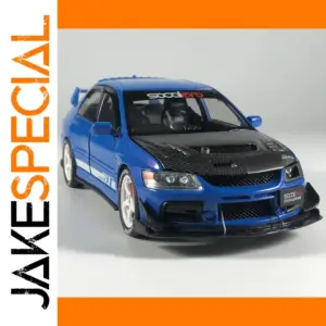 Vibrant Blue Mitsubishi EVO9 Diecast Model