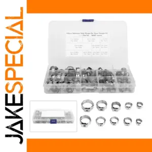 Stainless Steel Hose Clamp Set 100 pcs