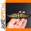 Golden Wing Embroidered Patch 10.9 x 3.1 cm