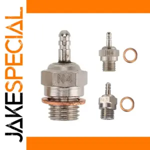 RC Nitro Engine Glow Plug N4 8mm Hex, 17.2mm Height